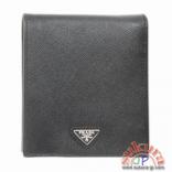 プラダ MEN\'S SAF.BICOLOREメタルロゴ付きコンパクト2つ折り財布 2M0738 C5S C0Y