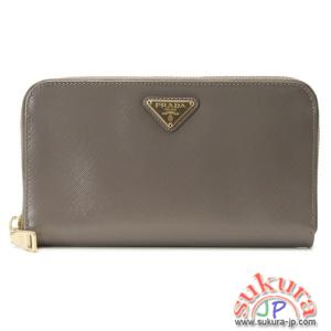 プラダ レザーラウンドファスナー長財布 1M0506 2AO6 572