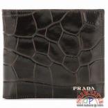プラダ MEN\'S ST.COCCO型押しレザー2つ折り財布 2M0738 1U5 192