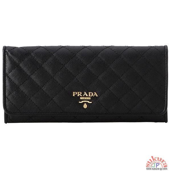 プラダ SAFFIANO QUILTINGメタルロゴ付き長財布 1M1132 2AEI 002
