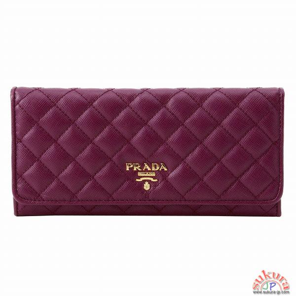 プラダ SAFFIANO QUILTINGメタルロゴ付き長財布 1M1132 2AEI 390