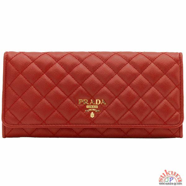 プラダ SAFFIANO QUILTING2つ折りキルティング長財布 1M1132 2AEI 68Z