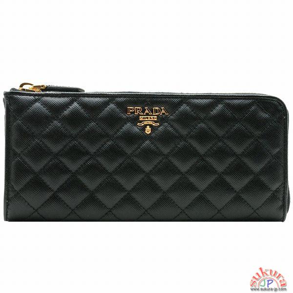 プラダ SAFFIANO QUILTING L字ファスナー長財布 1M1183 2AEI 002