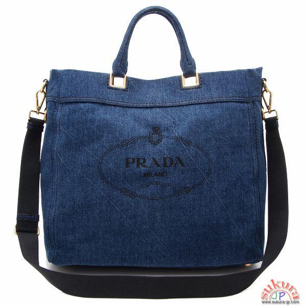 プラダ カナパ コピー DENIMキャンバストートバッグ BN2068 AJ6 154
