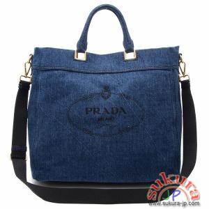 プラダ カナパ コピー DENIMキャンバストートバッグ BN2068 AJ6 154