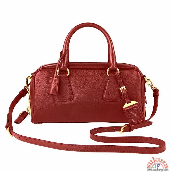 プラダコピー SAFFIANO LUXストラップ付きハンドバッグ BL0758
