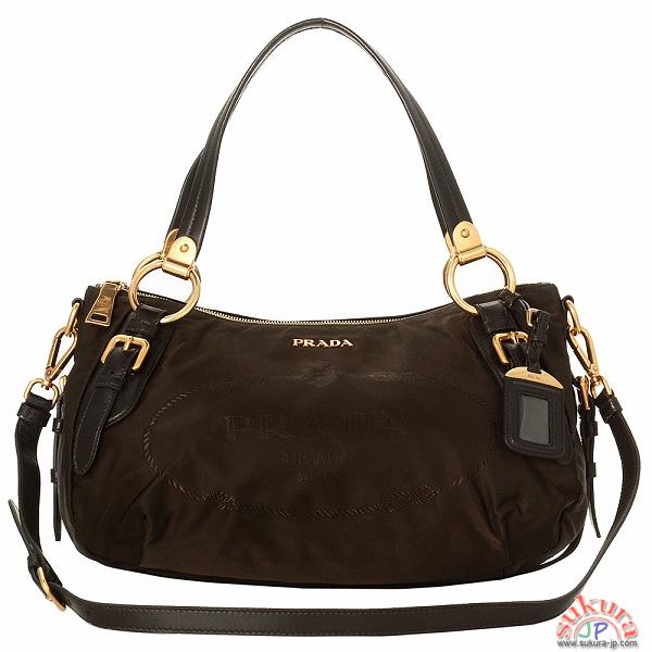 プラダ NYLON JACQUARD NAPPAストラップ付きハンドバッグ BR4261