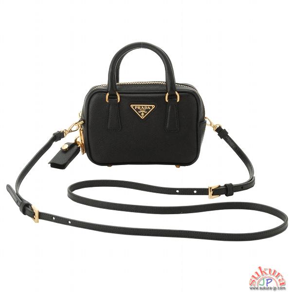 プラダ SAFFIANO LUXストラップ付きミニハンドバッグ BL0705