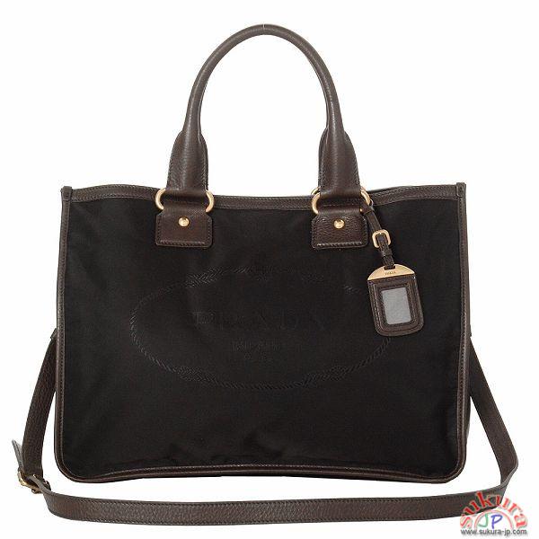 プラダ 秋冬NYLON JACQUARD NAPPAストラップ付きトートバッグ BR4794 NYLON