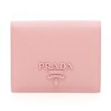 18SS PRADA プラダコピー モノクローム 二つ折り財布 1MV204_2EBW_F0442