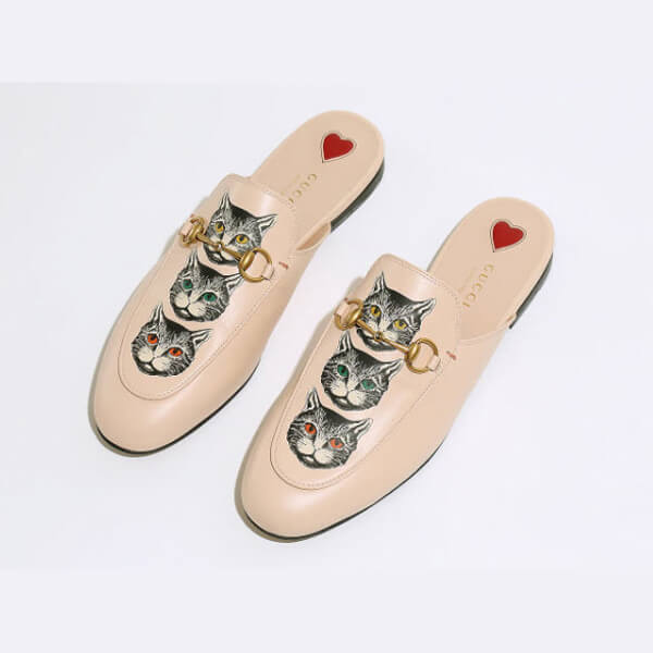 【SALE】グッチ フリップフロップ 偽物 グッチ〔プリンスタウン〕猫ホースビットミュール
