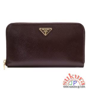 プラダ レザーラウンドファスナー長財布 1M0506 2AO6 403