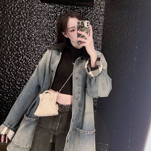 メゾンマルジェラ 偽物 MM6 トートバッグ 5AC ミニ ベビー Leather Baby bag