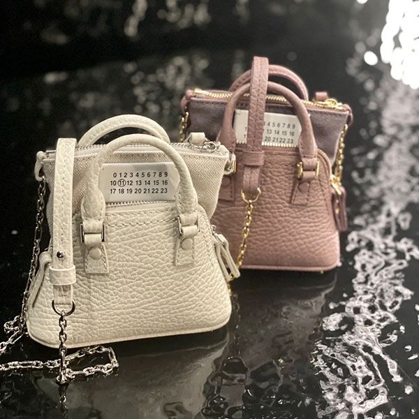 メゾンマルジェラ 偽物 MM6 トートバッグ 5AC ミニ ベビー Leather Baby bag