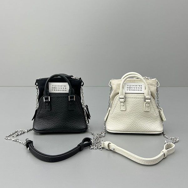 メゾンマルジェラ 偽物 MM6 トートバッグ 5AC ミニ ベビー Leather Baby bag