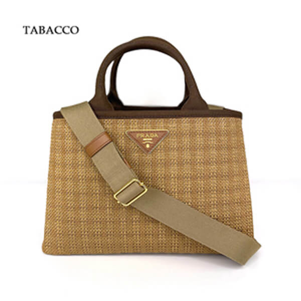 プラダ かごバッグ 偽物 ラフィア 2WAYハンドBAG 人気カラー 1BG155