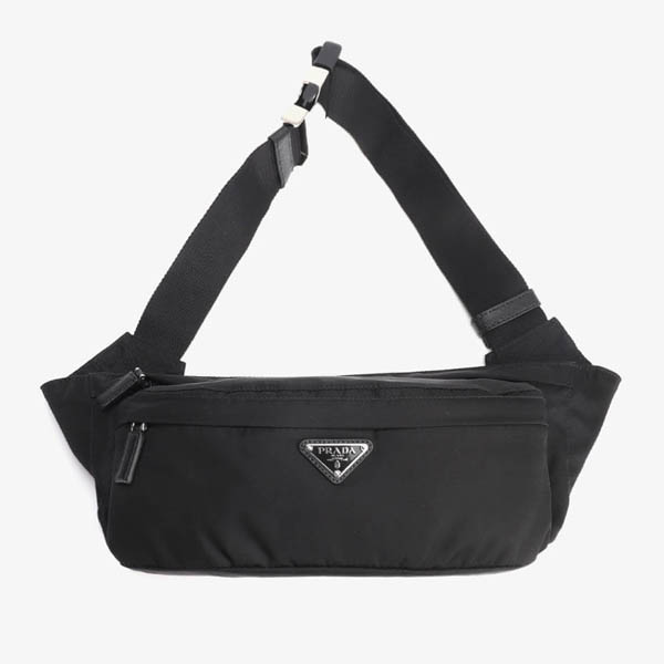 プラダ ウエストポーチ コピー☆PRADA ロゴ 付き ナイロン製 ベルトバッグ 2VL132 WOX 973 F0002