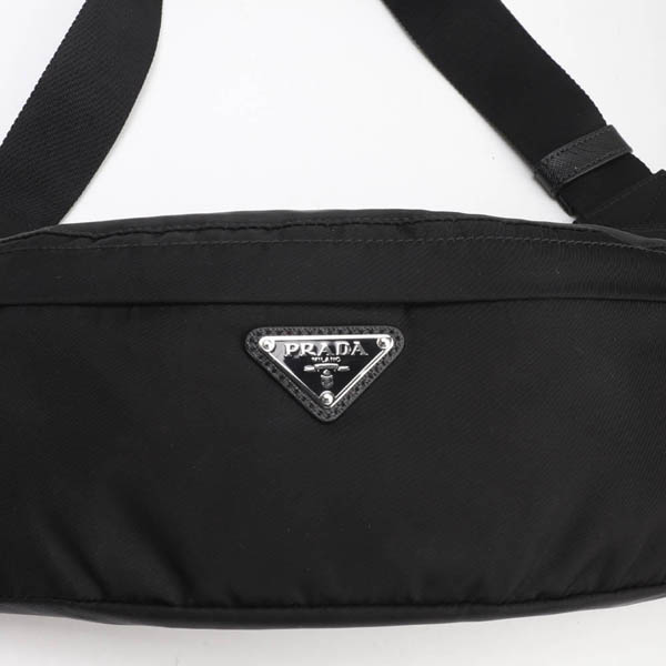 プラダ ウエストポーチ コピー☆PRADA ロゴ 付き ナイロン製 ベルトバッグ 2VL132 WOX 973 F0002