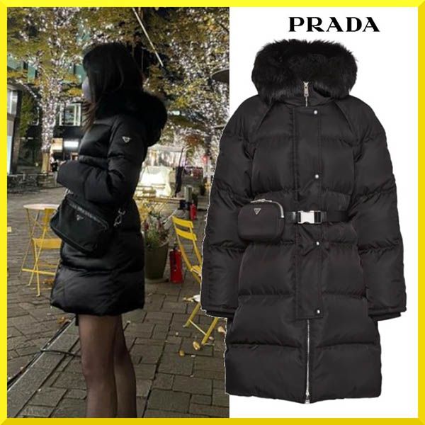 プラダ ダウン 偽物 入手困難 欲しい超限定Re-Nylon gabardine puffercoat ダウンジャケット 291812_1WQ8_F0002_S_202