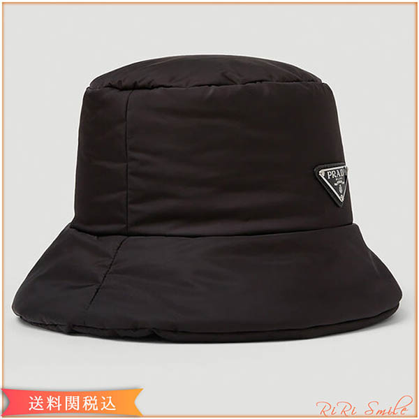プラダ バケットハット 偽物 ロゴ パデッド Re-Nylon 1HC137_2B15_F00021HC137_2DMI_F0002 22年秋冬新作