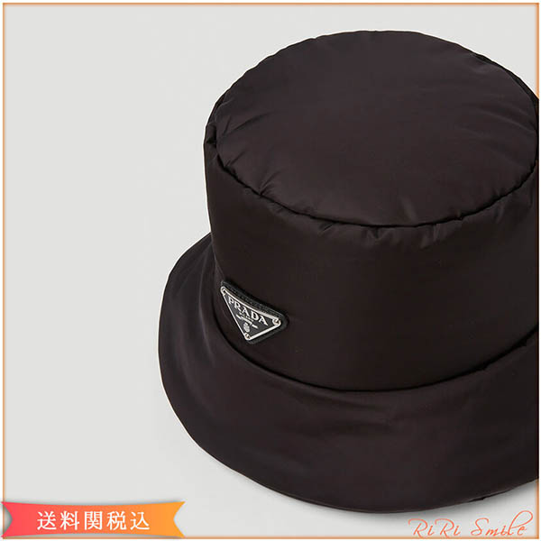 プラダ バケットハット 偽物 ロゴ パデッド Re-Nylon 1HC137_2B15_F00021HC137_2DMI_F0002 22年秋冬新作