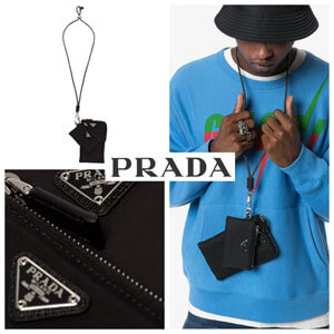 プラダ ナイロンポーチ コピー【PRADA】スマホも収納可能ストラップ ナイロンポーチ 2TT091