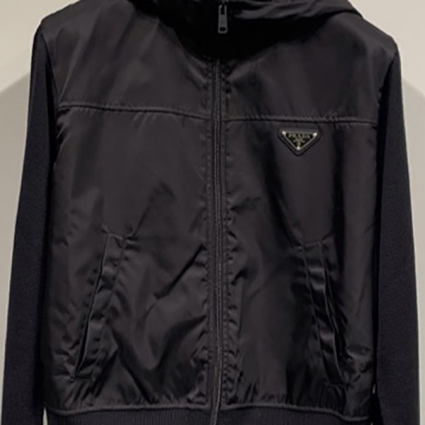 超限定プラダ 偽物OUTLET 異素材CAPPUCCIOカーディガンP25155WOOL F