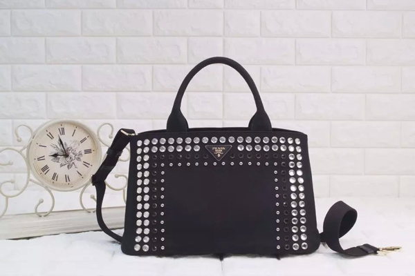 プラダ カナパ コピー キャンバス 三角ロゴプレート ハンドバッグ BN1877ZKIS108
