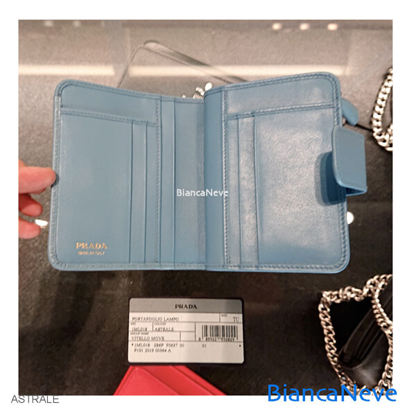 プラダ 財布 コピー PRADA VITELLO MOVE 折りたたみ財布コンパクトで可愛いL字ファスナー 1ML018