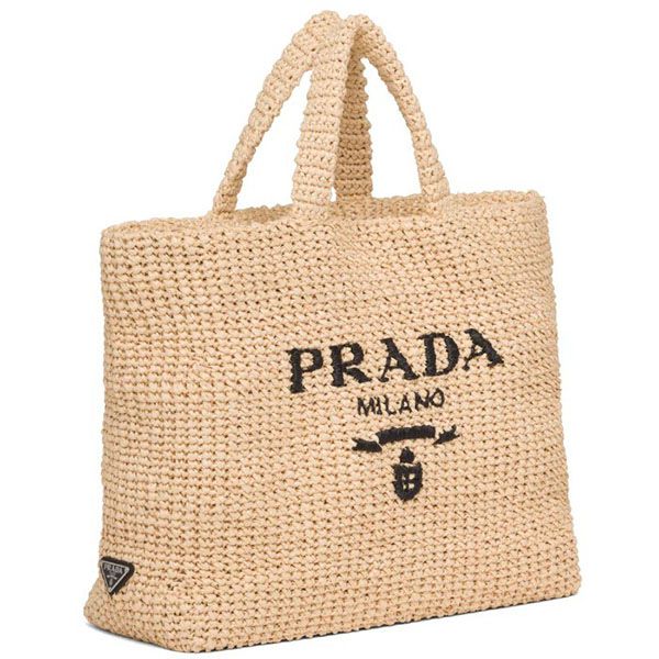 雑誌付録 プラダ ストローバッグ 偽物 プラダ かごバッグ 2023SS Raffiatotebag★ラフィアトートバッグ 1BG392_2A2T_F0018_V_OOL