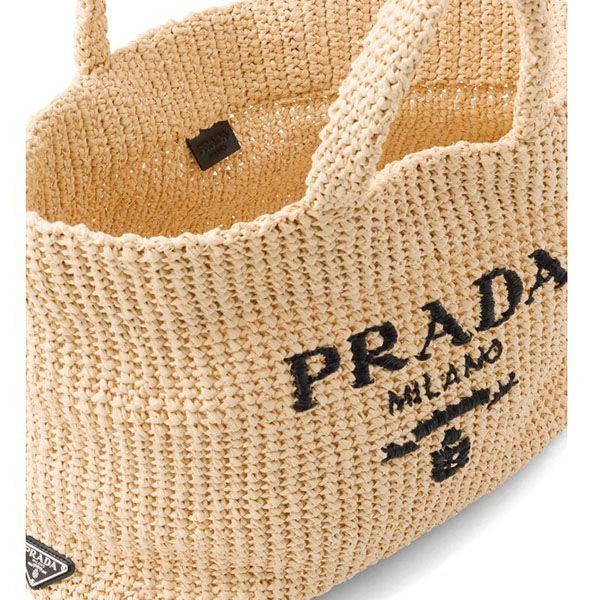雑誌付録 プラダ ストローバッグ 偽物 プラダ かごバッグ 2023SS Raffiatotebag★ラフィアトートバッグ 1BG392_2A2T_F0018_V_OOL