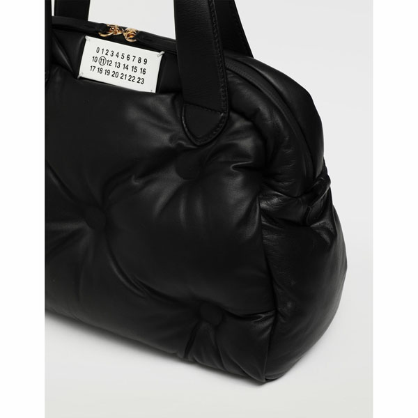 メゾン マルジェラ バッグ コピー グラムスラム 偽物【M.マルジェラ MM6 タグ 偽物】SS20/黒 ∞人気のGlamSlam ミディアムバッグ