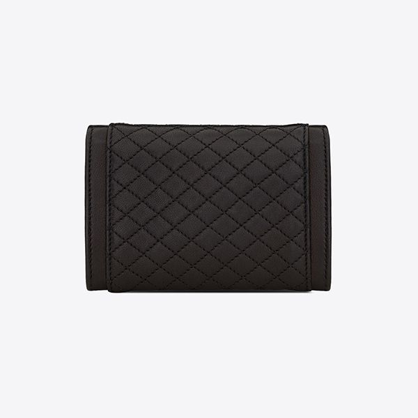 【サンローラン】キルティング ウォレット 偽物 二つ折り ミニ財布 6920521EL071000