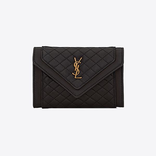 【サンローラン】キルティング ウォレット 偽物 二つ折り ミニ財布 6920521EL071000