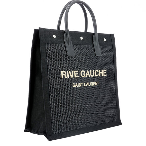 関税込み サンローラン トートバッグ コピー Rive Gauche ウーブン トートバッグ 6325392M21E1050