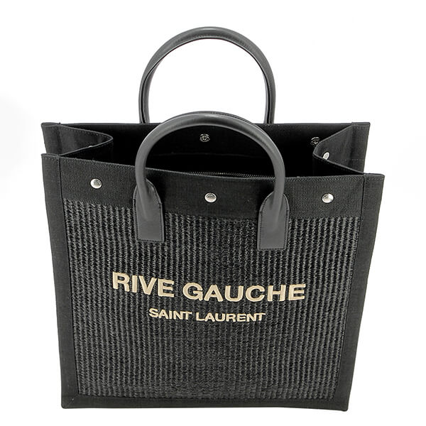 関税込み サンローラン トートバッグ コピー Rive Gauche ウーブン トートバッグ 6325392M21E1050