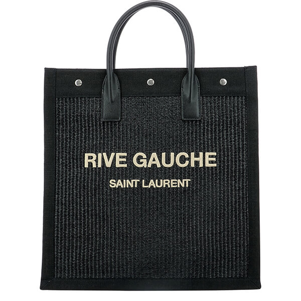 関税込み サンローラン トートバッグ コピー Rive Gauche ウーブン トートバッグ 6325392M21E1050