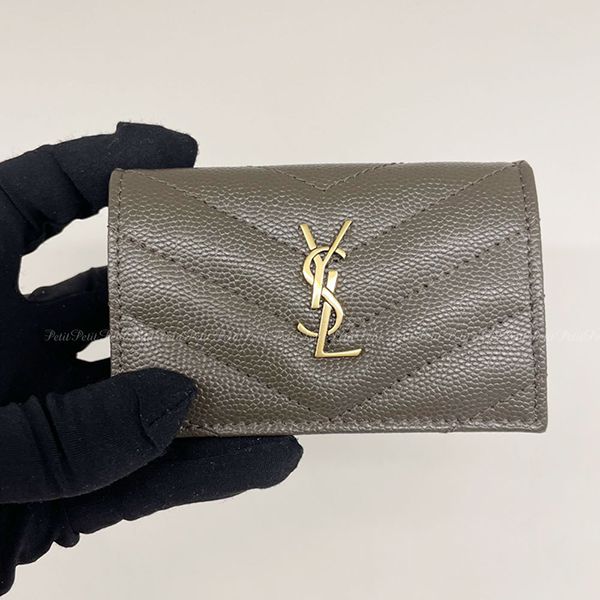 サンローラン 財布 コピー☆YSL金ロゴ★オリガミ マトラッセ ミニ財布 517045 BOW01