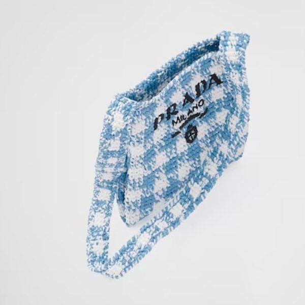 お早めに！プラダ 偽物 かご ラフィアバッグ ショルダーバッグ 刺繍 レタリングロゴ 2色 1BC1842A2TF0076VOOV