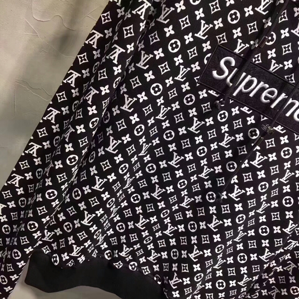 シュプリーム×ルイヴィトンスーパーコピー 限定 Box Logo Hooded Sweatshirtボックスロゴ パーカー スウェット モノグラム