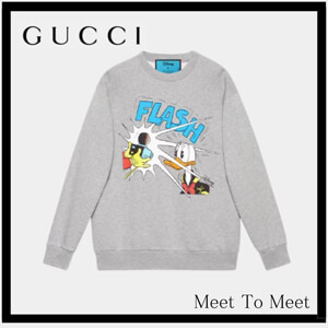 ディズニー×グッチドナルドダック 偽物 普段着に◇グッチ x DISNEY◇メンズ長袖Tシャツ！ディズニー！623245 XJDAJ 1230