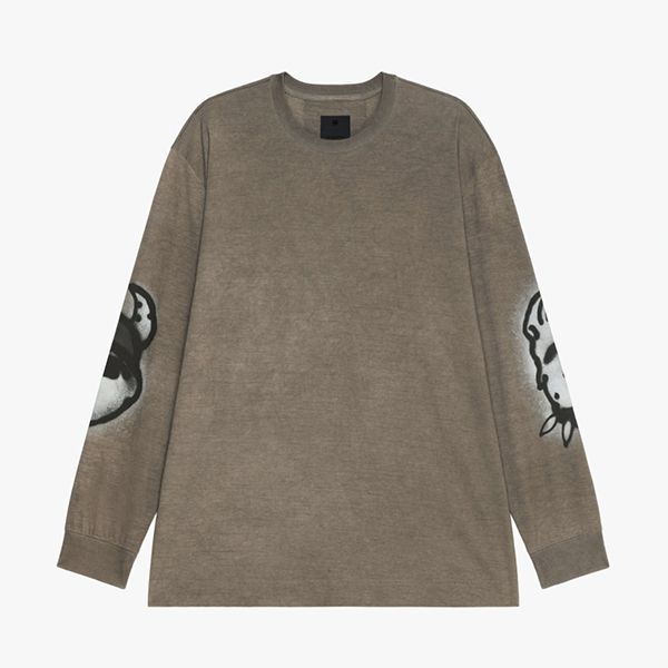 ジバンシィ Chito コラボ ドッグ プリント 長袖 Tシャツ パロディ BM719T3Y6B