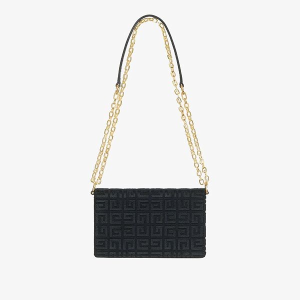 ジバンシィ 偽物 チェーン付き4g刺繍キャンバス スモール4Gバッグ BB50HEB18Z-001