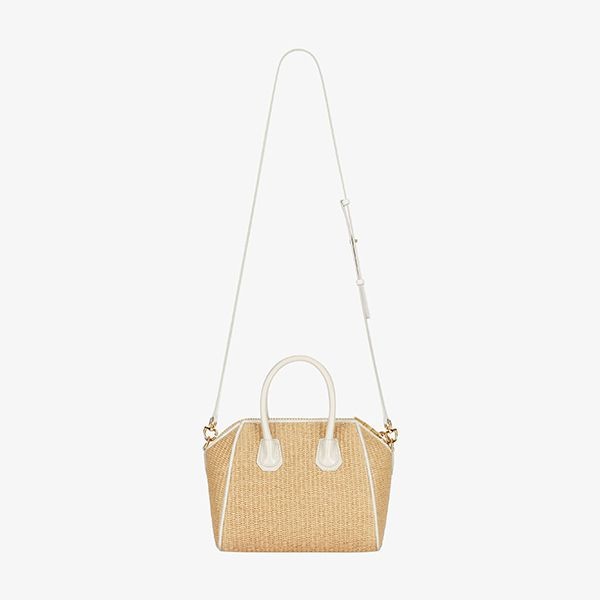 綺麗なジバンシィ かごバッグ ラフィア アンティゴナ ミニバッグ 偽物 ナチュラル BB50P2B1HF-101