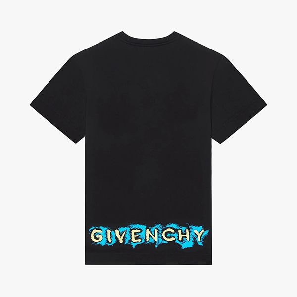 送料無料ジバンシィ ラブミープリント スリムTシャツ パロディ BM71DM3Y6B-001