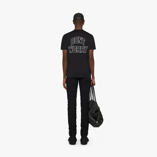 送料無料ジバンシィ コピー パッチ付きジャージー スリムTシャツ BM71DZ3Y6B-001