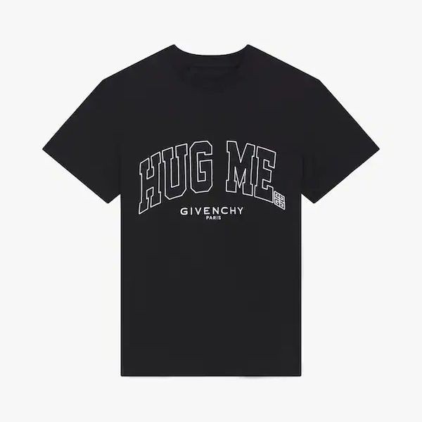 送料無料ジバンシィ コピー パッチ付きジャージー スリムTシャツ BM71DZ3Y6B-001