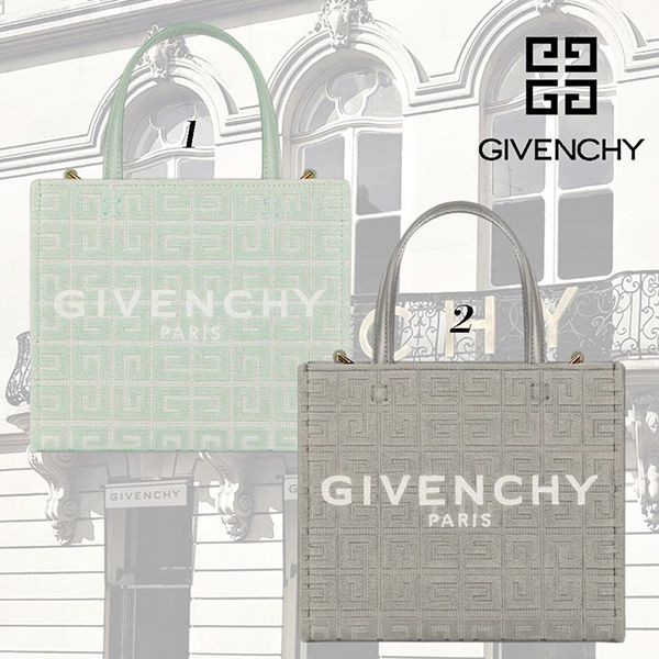 完売間近ジバンシィ 偽物 4G刺繍入りキャンバス G ミニトートバッグ 2色 50N0B18Z-356