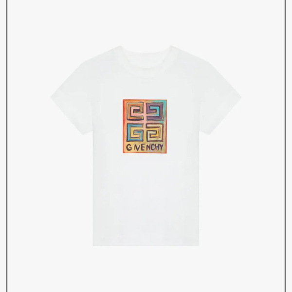 【ジバンシィ 偽物】 4g プリント ジャージ スリム フィット Tシャツ BW707Y3Z96-001