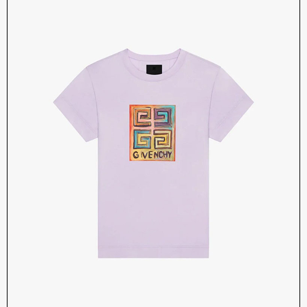 【ジバンシィ 偽物】 4g プリント ジャージ スリム フィット Tシャツ BW707Y3Z96-001
